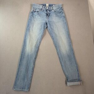 Hiroshi Kato Jeans Mens Selvedge Light Wash Blue Pen Slim Stretch Fits 30x33